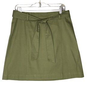 LOFT Khaki Green Mini Skirt Sz 8 NWT